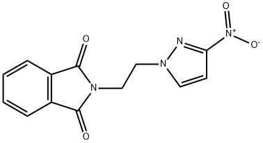 2-[2-(3-nitro-1H-pyrazol-1-yl)ethyl]-2,3-dihydro-1H-isoindole-1,3-dione Struktur