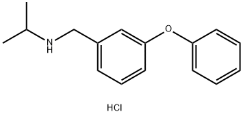 [(3-phenoxyphenyl)methyl](propan-2-yl)amine hydrochloride, 1240566-33-9, 结构式