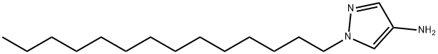 1-tetradecyl-1H-pyrazol-4-amine, 1240573-47-0, 结构式