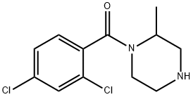 1-(2,4-dichlorobenzoyl)-2-methylpiperazine Structure