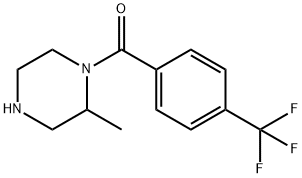 2-methyl-1-[4-(trifluoromethyl)benzoyl]piperazine Structure