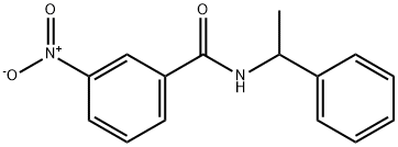 Benzamide, 3-nitro-N-(1-phenylethyl)- Structure