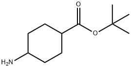 Cyclohexanecarboxylic acid, 4-amino-, 1,1-dimethylethyl ester 化学構造式