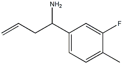 1-(3-FLUORO-4-METHYLPHENYL)BUT-3-EN-1-AMINE Structure