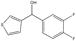 (3,4-DIFLUOROPHENYL)(THIOPHEN-3-YL)METHANOL Struktur