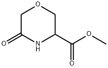 METHYL 5-OXOMORPHOLINE-3-CARBOXYLATE 结构式