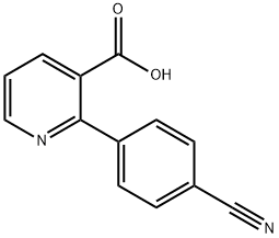 2-(4-cyanophenyl)nicotinic acid Structure