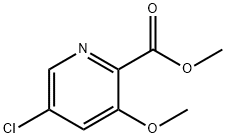 5-氯-3-甲氧基吡啶甲酸甲酯,1256805-22-7,结构式