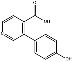 3-(4-hydroxyphenyl)isonicotinic acid,1258625-94-3,结构式