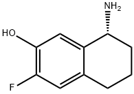 (8R)-8-AMINO-3-FLUORO-5,6,7,8-TETRAHYDRONAPHTHALEN-2-OL Structure
