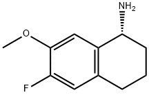 (1R)-6-FLUORO-7-METHOXY-1,2,3,4-TETRAHYDRONAPHTHALEN-1-AMINE Structure