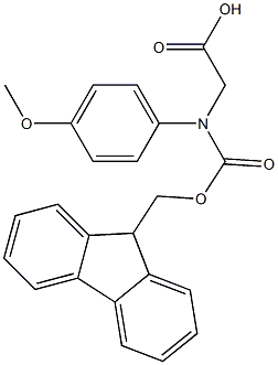 N-Fmoc-R-4-methoxyphenylglycine Struktur