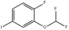 2-(difluoromethoxy)-1-fluoro-4-iodobenzene, 1261572-00-2, 结构式