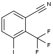 3-IODO-2-(TRIFLUOROMETHYL)BENZONITRILE, 1261748-11-1, 结构式