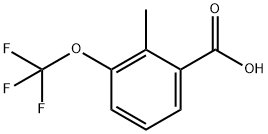 2-METHYL-3-(TRIFLUOROMETHOXY)BENZOIC ACID 化学構造式