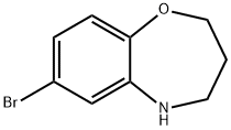 7-溴-2,3,4,5-四氢-1,5-苯氧杂氮杂卓, 1268111-65-4, 结构式