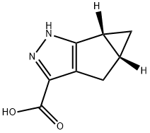 (4aR,5aR)-4,4a,5,5a-tetrahydro-1H-cyclopropa[4,5]cyclopenta[1,2-c]pyrazole-3-carboxylic acid Structure