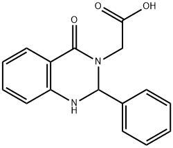 (4-Oxo-2-phenyl-1,4-dihydro-2H-quinazolin-3-yl)-acetic acid Struktur