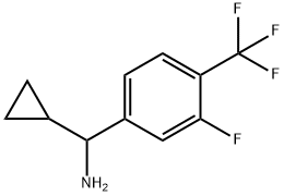 CYCLOPROPYL[3-FLUORO-4-(TRIFLUOROMETHYL)PHENYL]METHANAMINE Structure