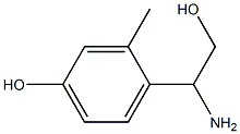 4-(1-AMINO-2-HYDROXYETHYL)-3-METHYLPHENOL Struktur