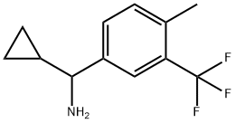 CYCLOPROPYL[4-METHYL-3-(TRIFLUOROMETHYL)PHENYL]METHANAMINE Struktur