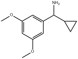 CYCLOPROPYL(3,5-DIMETHOXYPHENYL)METHANAMINE 化学構造式