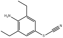 Thiocyanic acid, 4-amino-3,5-diethylphenyl ester Structure