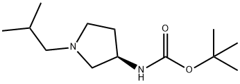 (R)-tert-Butyl 1-isobutylpyrrolidin-3-ylcarbamate Structure