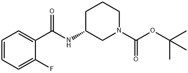 (R)-tert-Butyl 3-(2-fluorobenzamido)piperidine-1-carboxylate Structure