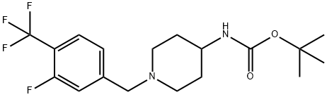 tert-Butyl 1-[3-fluoro-4-(trifluoromethyl)benzyl]piperidin-4-ylcarbamate|1286265-98-2