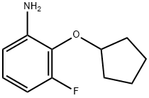 2-(Cyclopentyloxy)-3-fluoroaniline Structure