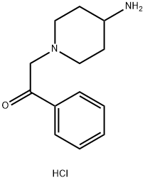 2-(4-アミノピペリジン-1-イル)-1-フェニルエタノン二塩酸塩 化学構造式
