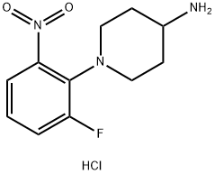 1-(2-Fluoro-6-nitrophenyl)piperidin-4-amine hydrochloride|1286274-30-3