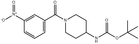 tert-Butyl 1-(3-nitrobenzoyl)piperidin-4-ylcarbamate