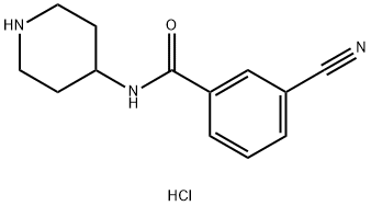 3-Cyano-N-piperidin-4-yl-benzamide hydrochloride|1286275-58-8