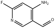 4-Amino-6-fluoronicotinaldehyde 化学構造式