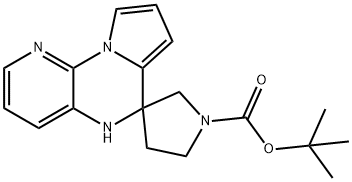 Tert-Butyl 5H-Spiro[Pyrido[3,2-E]Pyrrolo[1,2-A]Pyrazine-6,3'-Pyrrolidine]-1'-Carboxylate 化学構造式