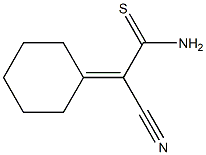 Ethanethioamide, 2-cyano-2-cyclohexylidene- Struktur