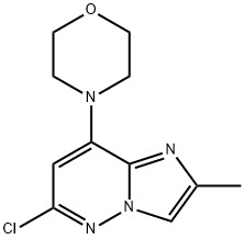 4-(6-chloro-2-methylimidazo[1,2-b]pyridazin-8-yl)morpholine Structure