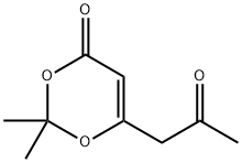 2,2-dimethyl-6-(2-oxopropyl)-1,3-dioxin-4-one Struktur