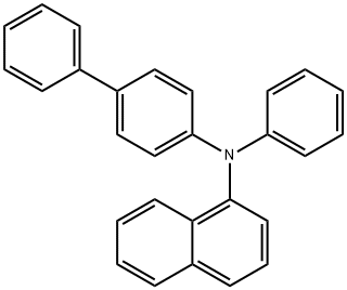 N-(4-联苯基)-N-苯基-1-萘-胺, 131059-47-7, 结构式