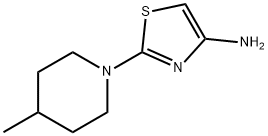 2-(4-Methyl-piperidin-1-yl)-thiazol-4-ylamine 化学構造式