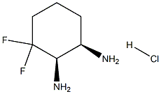 (1R,2R)-3,3-二氟环己基-1,2-二胺盐酸盐 结构式