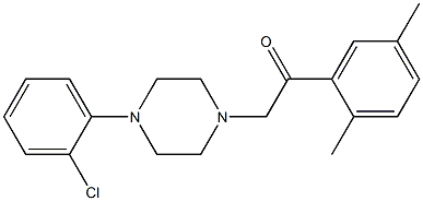 1326916-19-1 2-[4-(2-chlorophenyl)piperazin-1-yl]-1-(2,5-dimethylphenyl)ethanone