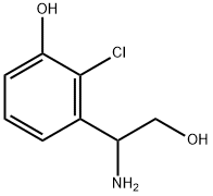3-(1-AMINO-2-HYDROXYETHYL)-2-CHLOROPHENOL Struktur