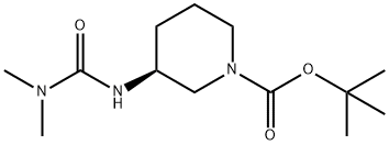 (S)-tert-Butyl 3-[(dimethylcarbamoyl)amino]piperidine-1-carboxylate Structure