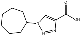 1-cycloheptyl-1H-1,2,3-triazole-4-carboxylic acid Structure