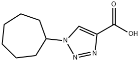 1-环庚基-1H-1,2,3-三唑-4-羧酸, 1351004-08-4, 结构式