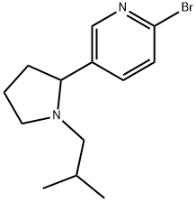 2-Bromo-5-(1-isobutyl-pyrrolidin-2-yl)-pyridine Structure