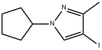 1-Cyclopentyl-4-iodo-3-methyl-1H-pyrazole Struktur